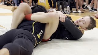 Womens NoGi JiuJitsu Triangle Armlock Submission [upl. by Arocahs]