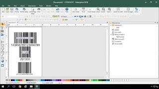 How to generate a barcode using CODESOFT barcode label software [upl. by Aicilaana]