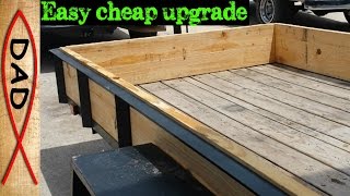 DIY utility trailer  sides and ramps for cargo [upl. by Gibson]