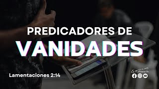 PREDICADORES DE VANIDADES  Lamentaciones 214  Sábado 10082024  La Restauración TV [upl. by Eydnarb758]