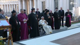 Pope Francis presided over an ecumenical prayer vigil ahead of the Synod on Synodality  Highlights [upl. by Perl]