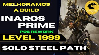 Warframe Inaros Prime Tank steel path build gameplay contra level 1999 [upl. by Pape]