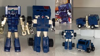 Newage 59 Dwalin review Transformers generation one minibot pipes legends scale figure comparison [upl. by Garaway]