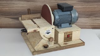 How To Make Disc Sander Machine  12 inch30cm  Velcro Sander  Cırtlı Disk Zımpara [upl. by Gunnar]