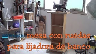 Cómo hacer MESA CASERA para la ESMERILADORA y LIJADORA de banco 👍😜 [upl. by Durante589]