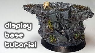 How to Make a Display Base for Warhammer Miniatures [upl. by Orgel]