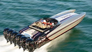 10 FASTEST Boats Ever Made [upl. by Ellitnahc105]