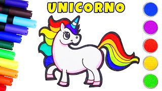 Impariamo come disegnare un unicorno  bambini che disegnano  Chiki Arte Italiana [upl. by Nahtan]