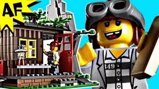 Lego City ROBBERS HIDEOUT 4438 Stop Motion Build Review [upl. by Sigismond]