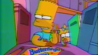 Butterfinger BBs  The Simpsons  1994 Commercials [upl. by Wilmar188]