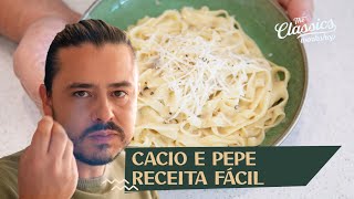 CACIO E PEPE  Receita fácil e rápida [upl. by Essenaj37]