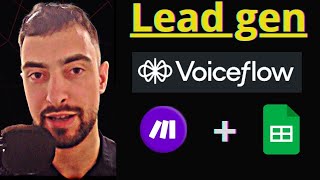 Lead Geneneration Voiceflow  Make com  Google Sheets  Tutorial AI Automatoin Agency [upl. by Trovillion251]