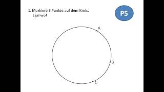 P5  Wie findet man den Mittelpunkt eines Kreises [upl. by Halyk]