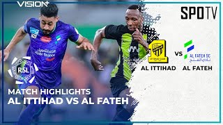 MATCH HIGHLIGHTS Al Ittihad 2 vs 1 Al Fateh  Roshn Saudi League 202324 [upl. by Procto]