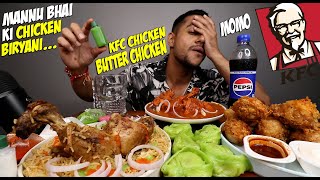 WHOLE CHICKEN BIRYANI BUTTER CHICKEN MOMO PERIPERI CHICKEN LEGS CHICKEN ROGAN JOSH  MUKBANG [upl. by Natrav867]