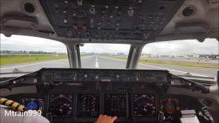 airTran 717 take off LGA cockpit view [upl. by Loar953]