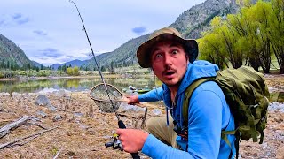 Fishing a TINY LAKE filled with GIANT TROUT [upl. by Mogerly]