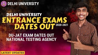 DU Entrance Exams Dates Released 🔥 DU Admissions 2021 latest Update DU BUZZ shorts [upl. by Lilian]