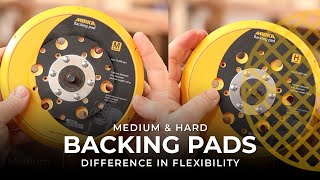 Medium and hard backing pads difference in flexibility [upl. by Roanne]