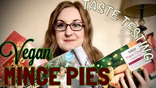 TASTE TESTING SUPERMARKET VEGAN MINCE PIES  review [upl. by Eimot694]