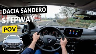 2022 Dacia Sandero Stepway POV Test Drive EcoG Comfort 101 PS  100 HP [upl. by Saxena]