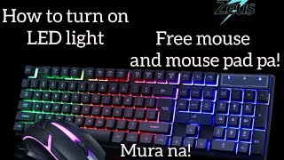 Unboxing Zeus Gaming Keyboard and Mouse  how to turn on LED light Keyboard UnboxingMouse Zeus [upl. by Kamila542]