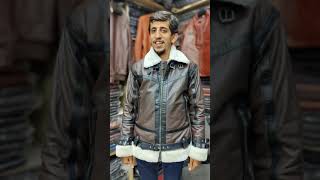 The BEST Shearling Leather Jacket  Genuine Bomber Fur Leather Jacket  Pure Leather Jackets Lahore [upl. by Cassella]