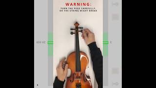 Using a Violin Tuner to Tune Your Violin [upl. by Gomer160]