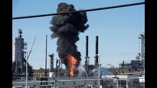 Oil refinery explosion injures 5 in NB [upl. by Anavlis51]