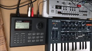 Microbrute BOSS DR550 mkII amp Roland TB03 synth jam 2018 3 [upl. by Hartwell431]