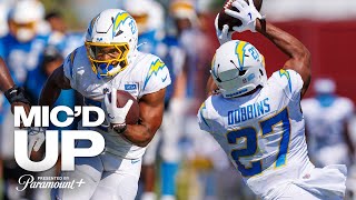 Micd Up JK Dobbins quotEddie Murphy Just Got A Pickquot  LA Chargers [upl. by Lertnom]