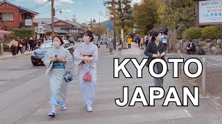 4K KYOTO JAPAN  Kyoto Arashiyama Shopping Street Walking Tour  京都嵐山 2021 [upl. by Niroc]