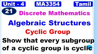 Abstract Algebra 41 Examples of Cyclic Groups [upl. by Enihpad907]