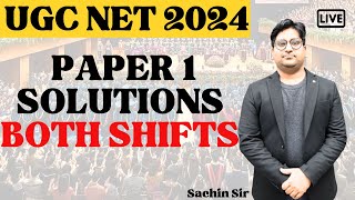 UGC NET Paper 1 June 2024 Answer Key and Detailed Solutions I Sachin Sir [upl. by Sola]