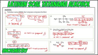 FULL  Pembahasan Latihan Soal Tata Nama Senyawa Alkohol  Kimia Kelas 12 [upl. by Notsniw641]