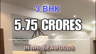 NRI complex Seawoods Estates 3BHK Flat realestate property interiordesign home construction [upl. by Eceinej]