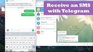 Telegram Bot  Receive SMS Telegram Bot Tutorial [upl. by Akira862]