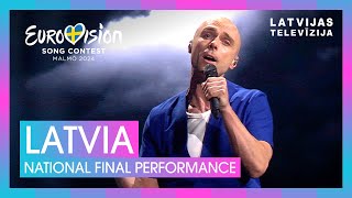 Dons  Hollow  Latvia 🇱🇻  National Final Performance  Eurovision 2024 [upl. by Natassia]