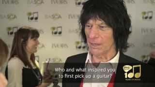 Jimmy Page amp Jeff Beck interview  The Ivors 2014 [upl. by Adnalahs818]