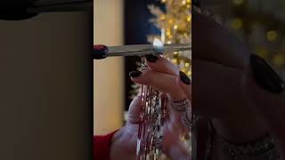 Tinsel for Christmas tree tutorial 🎄christmasdecor christmas homedecor [upl. by Veriee984]