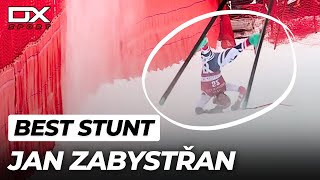 Alpine Ski Jan Zabystřan spectacular crash at Kvitfjell  SuperG  2024 🇮🇹 [upl. by Acacia]