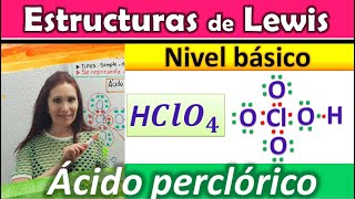 ✳️ESTRUCTURAS DE LEWIS DEL ÁCIDO PERCLÓRICO HClO4 ✳️ Geometría molecular [upl. by Nivrek]