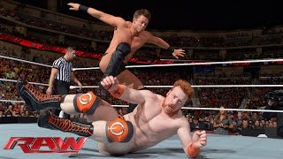 Sheamus amp Dolph Ziggler vs Cesaro amp The Miz Raw Sept 1 2014 [upl. by Diley]