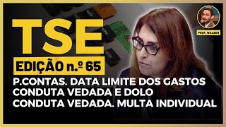 65  Multa solidária em conduta vedada Data limite para gastos de campanha l Prof Walber Oliveira [upl. by Cheadle596]