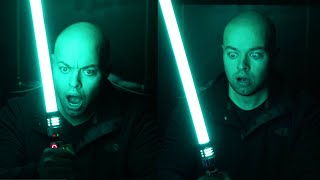 Anakin Skywalker Realistic Lightsaber Unboxing and Power Up INSANE TUSKEN FONT [upl. by Atirrehs]