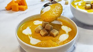 CREMA de CALABAZA 🎃y ZANAHORIA 🥕  Receta muy fácil y rápida [upl. by Pepito]