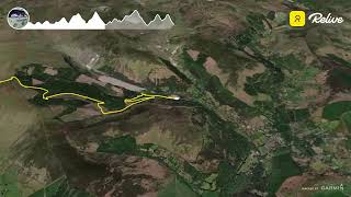 Wicklow Way Relive Route Map [upl. by Anilocin]