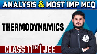 THERMODYNAMICS  Chapter Analysis amp IMP Ques  Physics  Class11JEE [upl. by Nnauol]