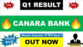 Canara Bank Q1 Results 2025  Canara Bank Result Today  Canara Bank share latest news  canara bank [upl. by Reve]