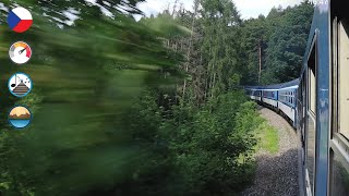 Towards the foothill of Krkonoše  Czech Republic from the train window 🇨🇿 [upl. by Araeit]